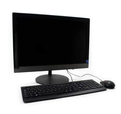 PC De Bureau All in One occasion - Lenovo V130, Intel Celeron, 8Go, 240Go SSD, 19.5" WXGA+