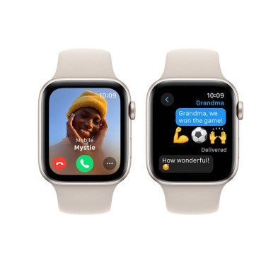 Apple Watch SE GPS 44mm - Aluminium - Starlight Sport Band M - L