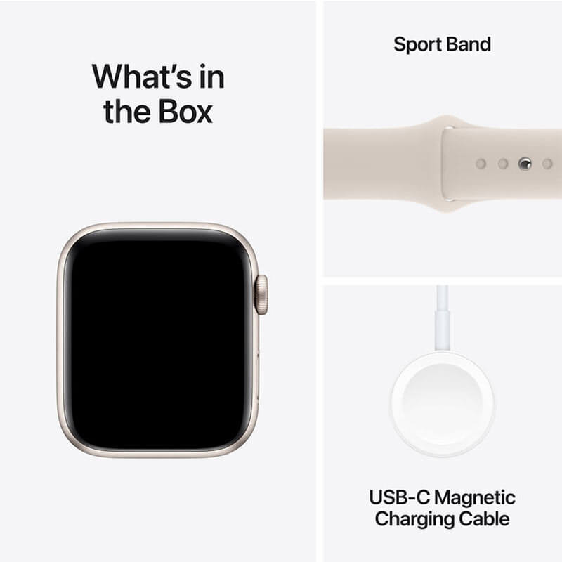 Apple Watch SE GPS 44mm - Aluminium - Starlight Sport Band M - L