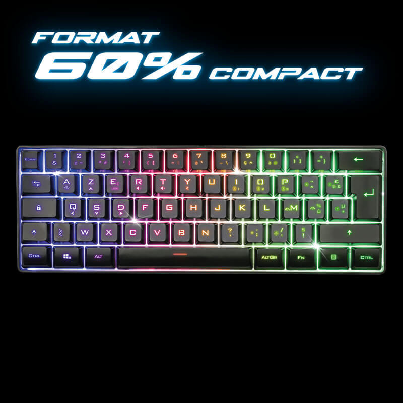 Clavier Gamer SOG - Semi Mécanique sans fil ELITE-K50, RGB