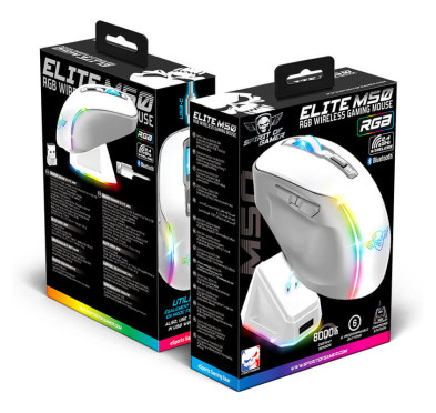 Souris Gamer sans fil Spirit of Gamer ELITE M50 ARTIC - 8000 dpi