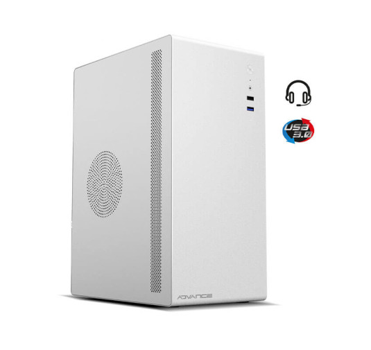 Boitier ADVANCE OPTIMA, MATX/mITX, White