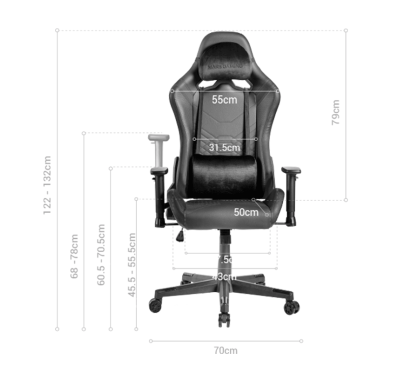 Chaise Gaming MARS GAMING MGC-PRO BO - Black & Orange