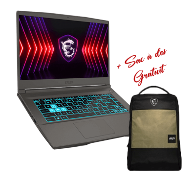 Pc Portable Gamer - MSI THIN 15 B13UCX-2607XFR, I5, 8Go, RTX 2050, 15.6" FHD
