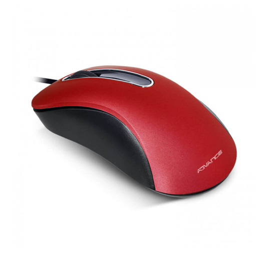 Souris Filaire ADVANCE 3D USB (1000dpi) - Rouge