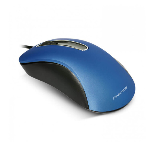 Souris Filaire ADVANCE 3D USB (1000dpi) - Bleue