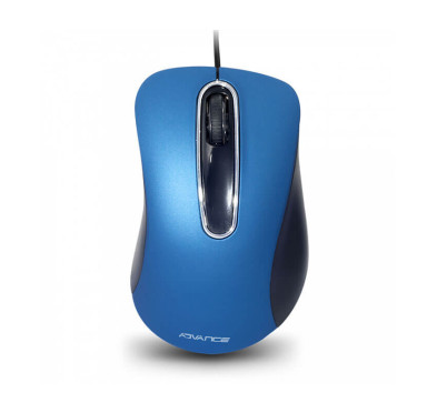 Souris Filaire ADVANCE 3D USB (1000dpi) - Bleue
