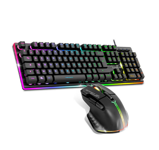 Pack Gamer Filaire Clavier Semi Mécanique + Souris SOG ULTIMATE 600 DARK, RGB, Noir
