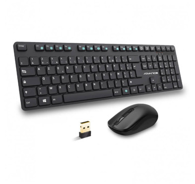 Pack clavier et souris sans fil Advance WORKMATE PLUS