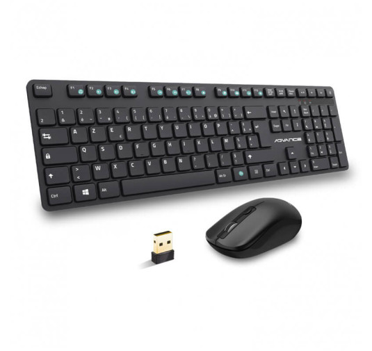 Pack clavier et souris sans fil Advance WORKMATE PLUS