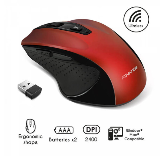 Souris Sans Fil Advance SHAPE 6D - 2400 dpi