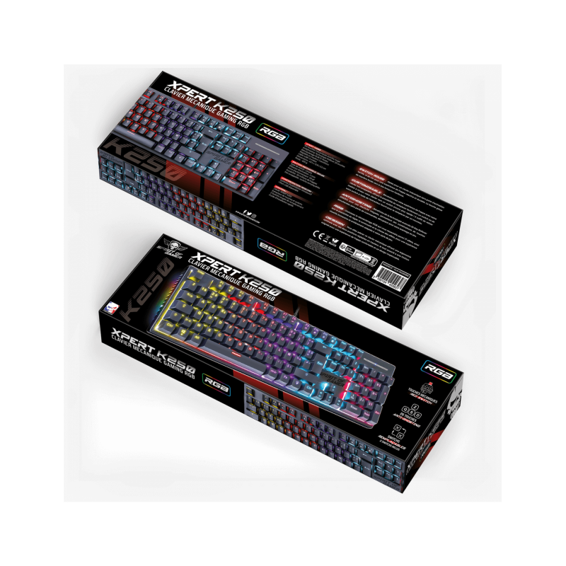 Clavier mécanique spirit of gamer XPERT-K250 - Noir