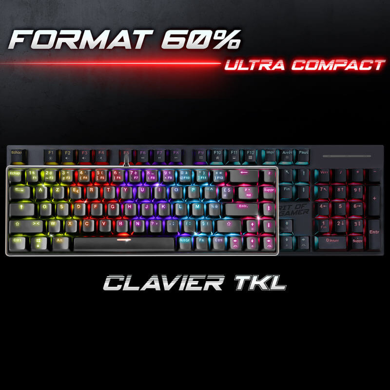 Clavier mécanique spirit of gamer XPERT-K150, 100% anti-ghosting
