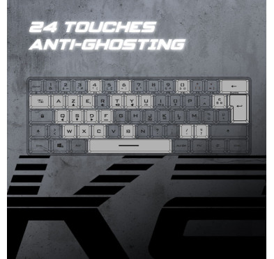 Clavier Gamer semi mécanique spirit of gamer PRO-K2 Dark TKL