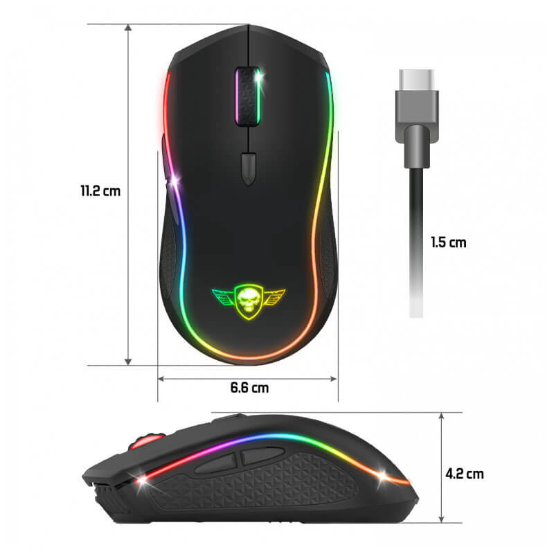 Souris Gamer sans fil Spirit of Gamer PRO-M9 - 4200 dpi