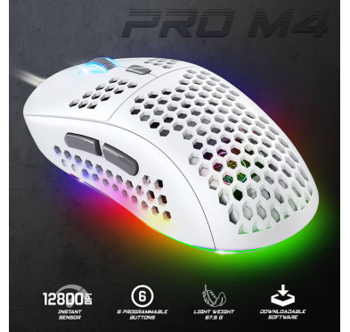 Souris Gamer Spirit of Gamer PRO-M4 ARTIC - 12800 dpi