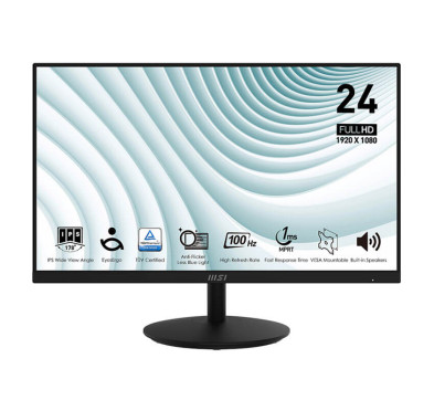 Ecran pc MSI PRO MP242A - IPS 24" FHD, 100Hz, 1 ms