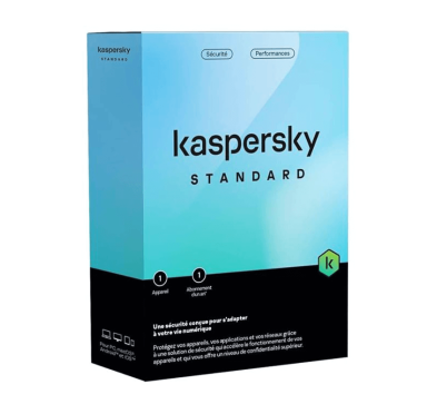 Kaspersky Antivirus Standard Protection - 1 poste - 1 an