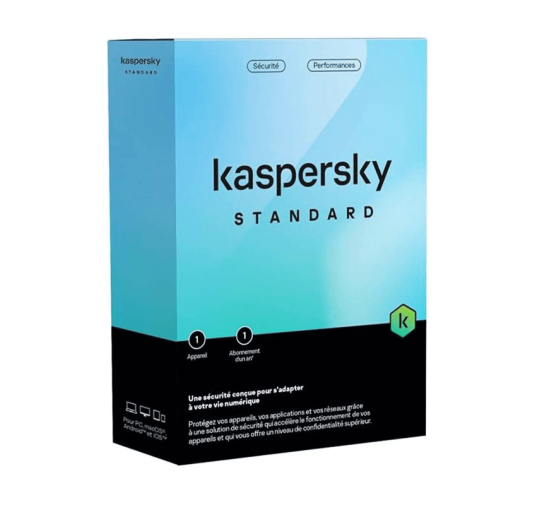 Kaspersky Antivirus Standard Protection - 1 poste - 1 an