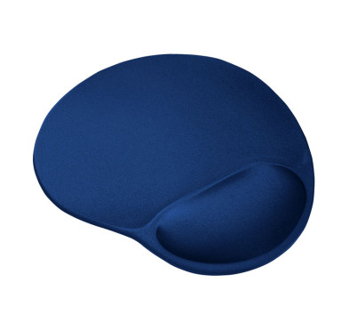 Tapis de Souris Trust BigFoot, repose-poignet rempli de gel - Bleu
