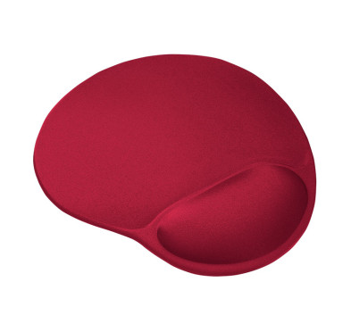 Tapis de Souris Trust BigFoot, repose-poignet rempli de gel - Rouge