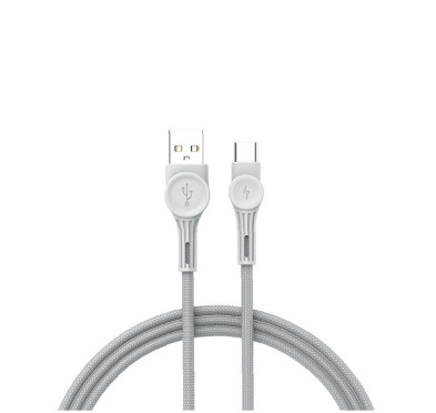 Câble USB-A to type USB-C, 1.2m 65Watt Data & charge rapide - Blanc