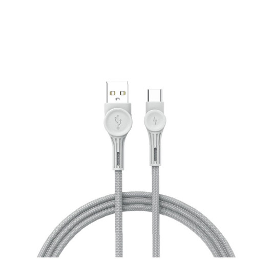 Câble Type USB-A to USB-C, 1.2m 65Watt Data & charge rapide - Blanc