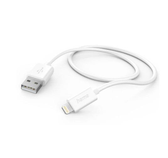 Câble de charge rapide USB-A - Lightning, 480Mbit/s - Blanc