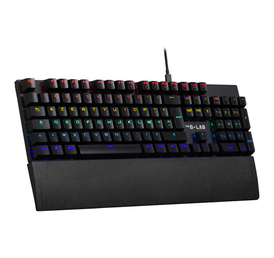 Clavier mécanique switch bleu The G-LAB KEYZ CARBON EX