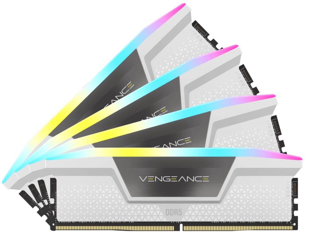 RAM-CORSAIR-WHITE-4X16Go-DDR5-5200Mhz 