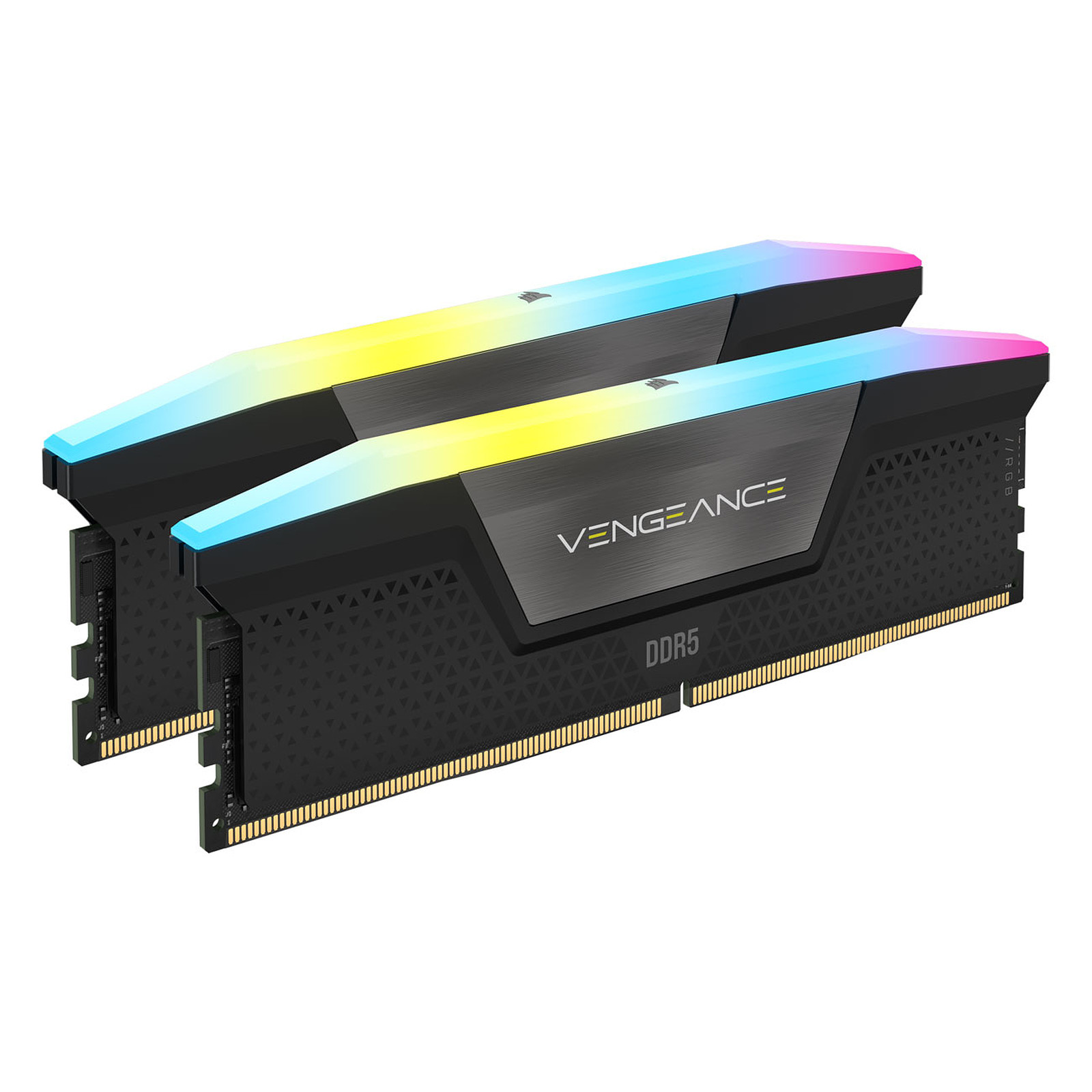 RAM CORSAIR BLACK RGB 32G (2X16G) DDR5 5200Mhz