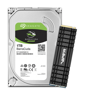 disque dur SSD 2To PATRIOT VPN100 + 1To HDD SEAGATE