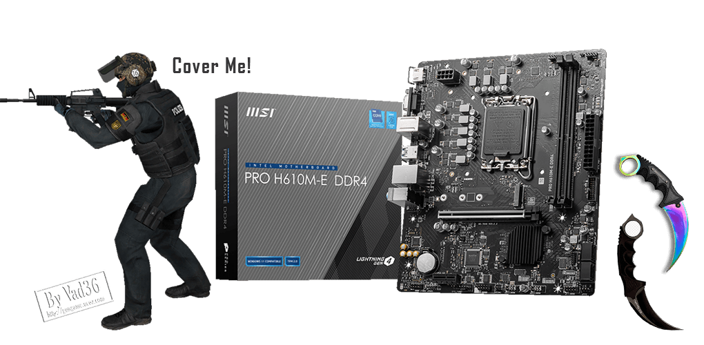 CARTE MERE MSI PRO H610M-E-DDR4