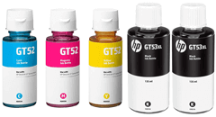 bouteilles d'encre HP GT52 & GT53 incluses