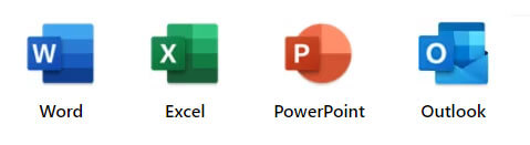 application office : excel, word, power point, outlook