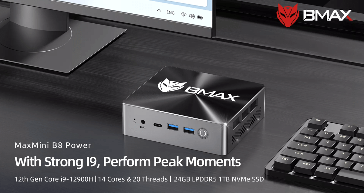 mini pc de bureau BMAX-B8 power