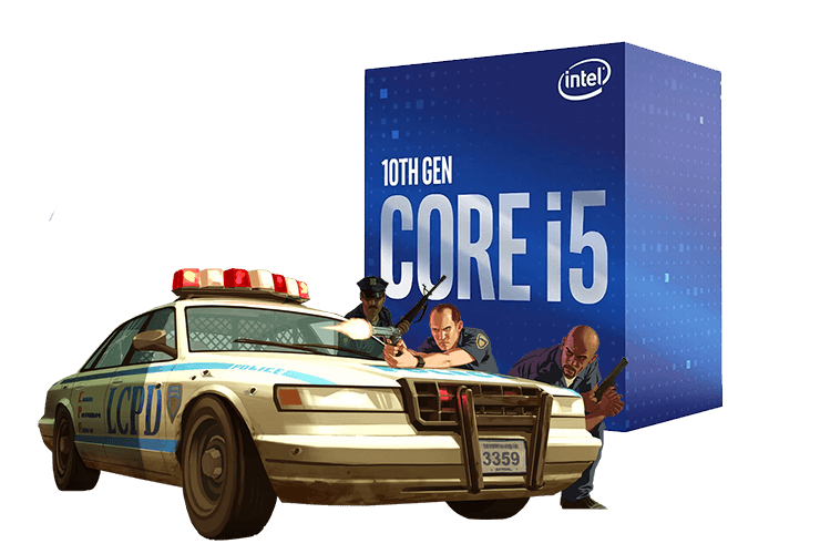 intel i5-10400f GTA