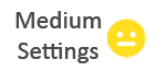 medium settings