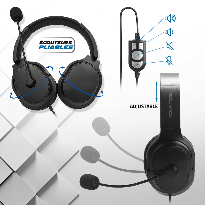 Casque micro advance SMARTPHONICS 550