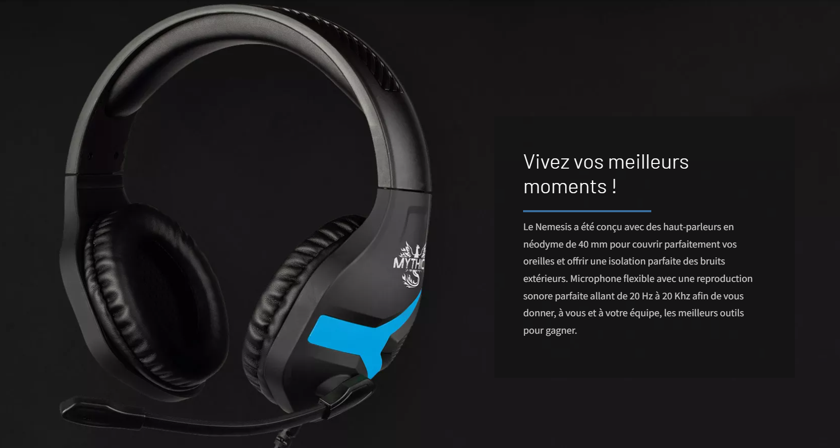 Casque gamer Konix némésis