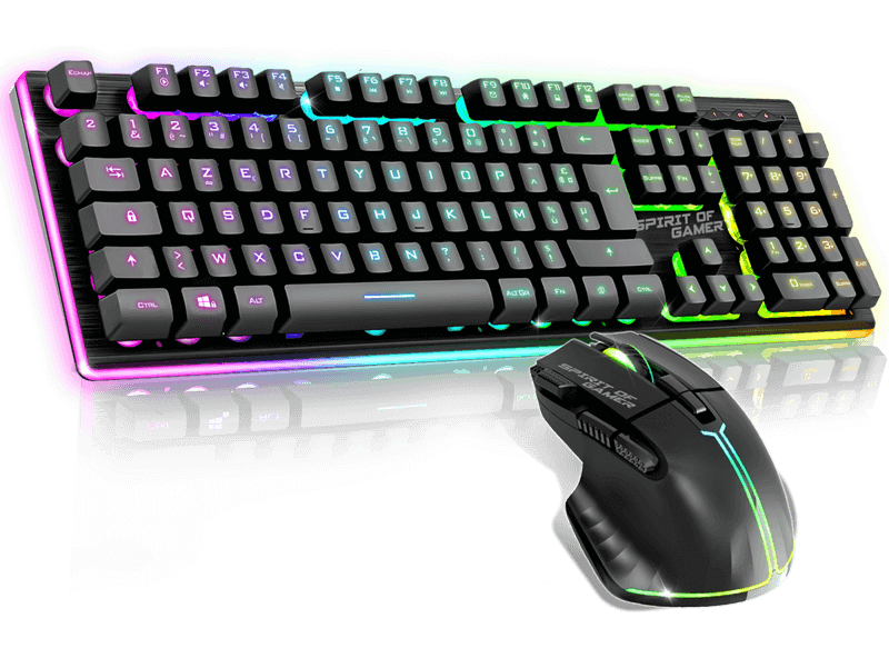 PACK GAMER CLAVIER & SOURIS SPIRIT OF GAMER SOG ULT600 RGB NOIR