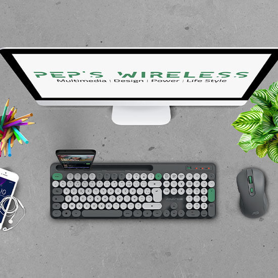 Pack clavier et souris sans fil Advance PEP'S