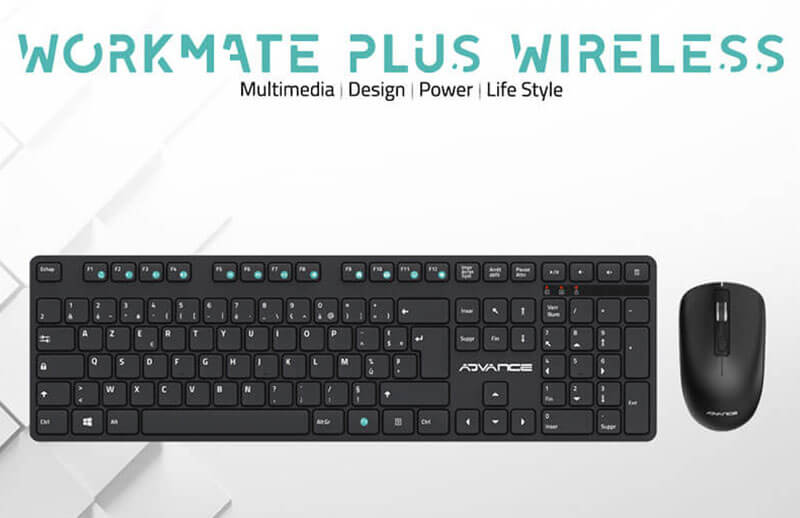 pack clavier-souris advance WorkMate Plus Wireless,