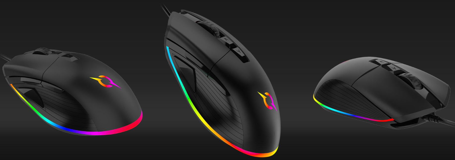 Souris Gamer AQIRYS T.G.A ALPHA Double Mode RGB – 19000 dpi