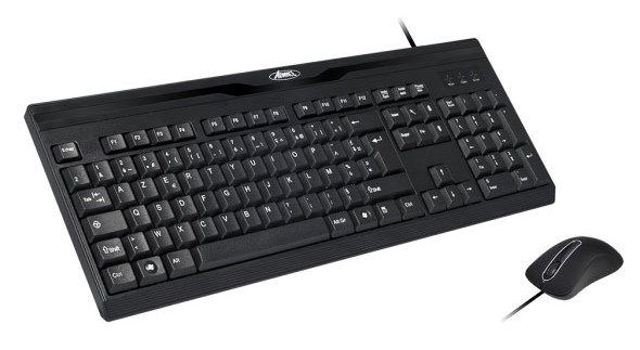 ENSEMBLE CLAVIER & SOURIS ADVANCE FILAIRE CLS-197U NOIR