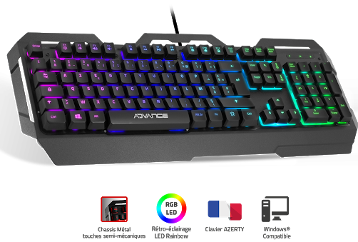 Clavier Gamer ADVANCE GTA250 - 1