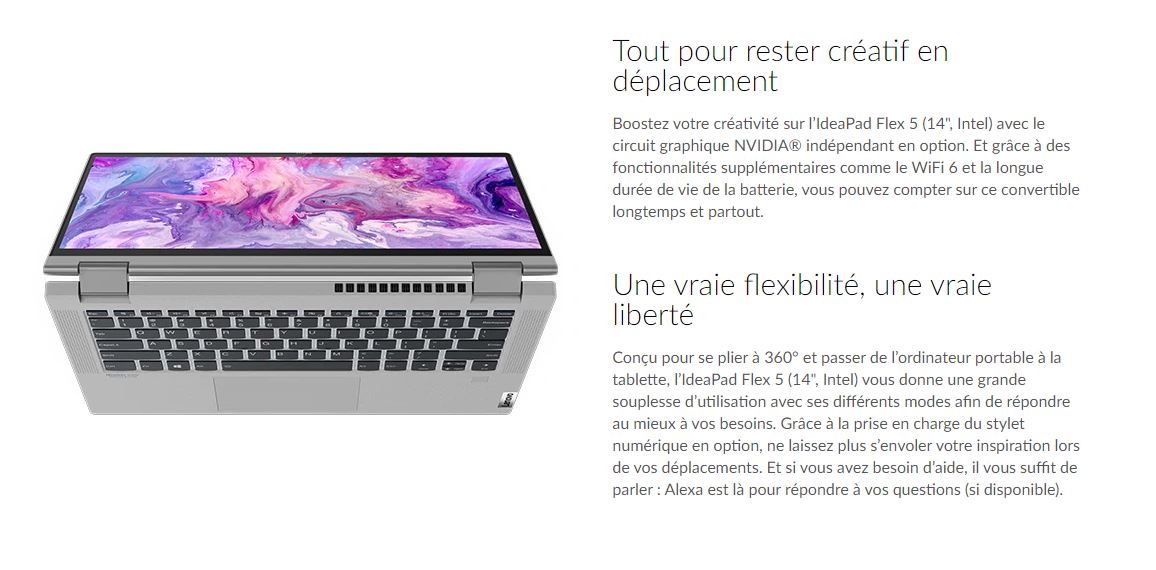 Pc portable Lenovo Flex Tunisie