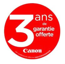logo garantie 3ans canon