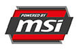 Powered by msi logo